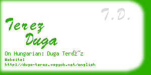 terez duga business card